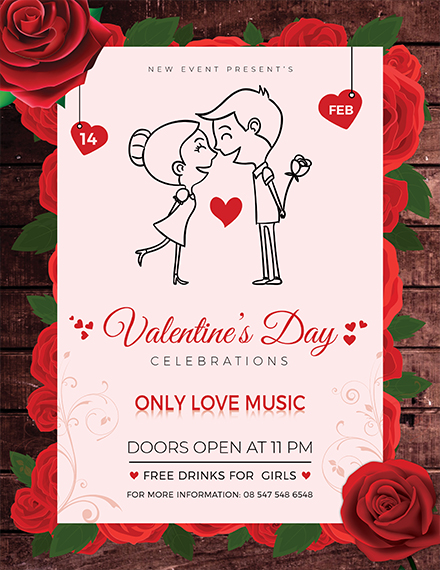 valentines day flyer