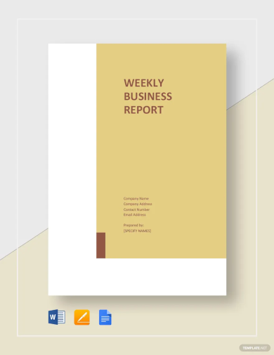 Weekly Business Report Template