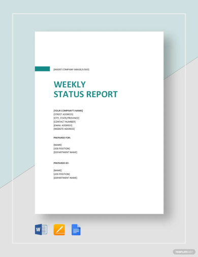 Weekly Status Report Template