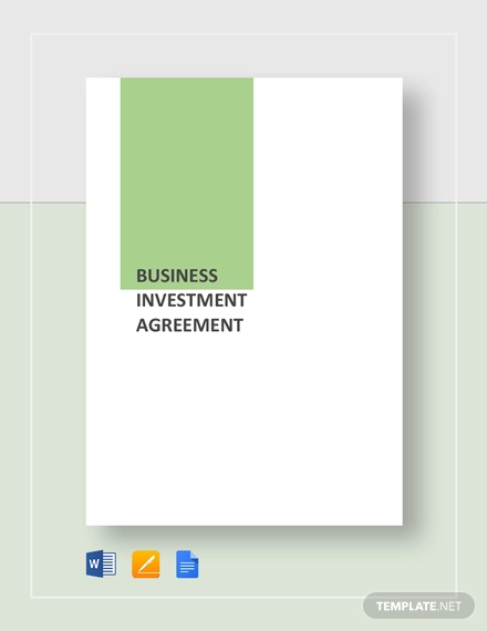 business investement agreement
