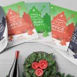 christmas holiday flyer