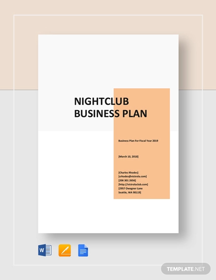 Night Club Business Plan