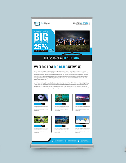 Advertisement Roll Up Banner