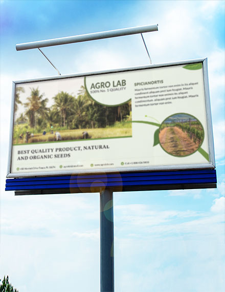 Agriculture Billboard Banner