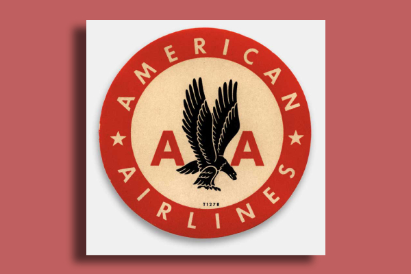 american airlines luggage label