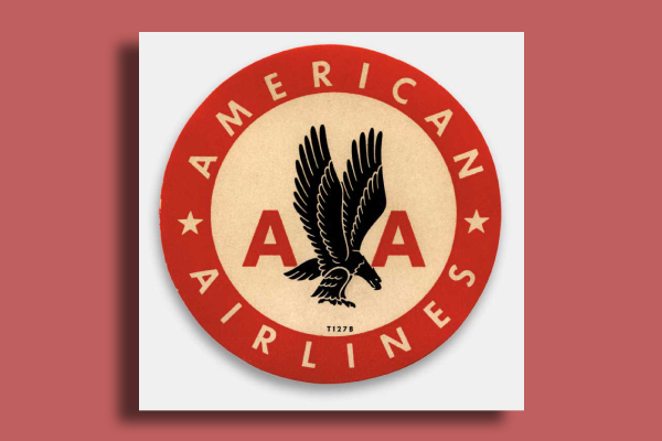 American Airlines Luggage Label