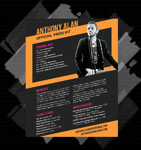 Anthony Alan Records Promotional Media Kit