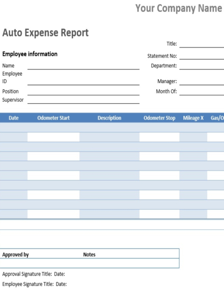 Expense Report - 18+ Examples, MS Word | Google Docs | Pages | PDF ...