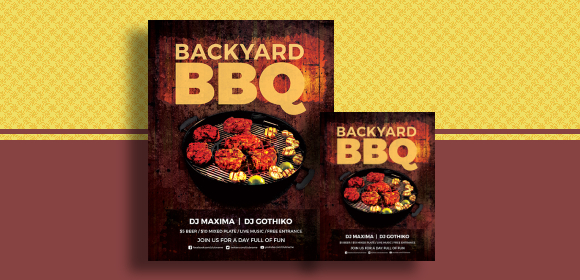 bbq fundraiser flyer template