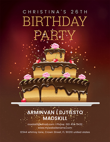 Birthday Party Flyer