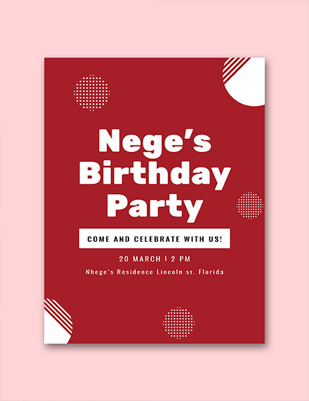 Party Program Template from images.examples.com