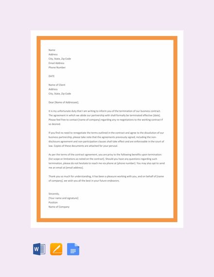 business contract termination letter template1