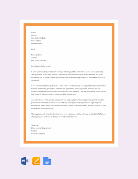 Contract Templates and Examples - 19+ Word, Pages, Docs | Examples