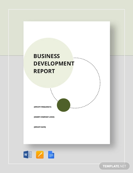 business development report template