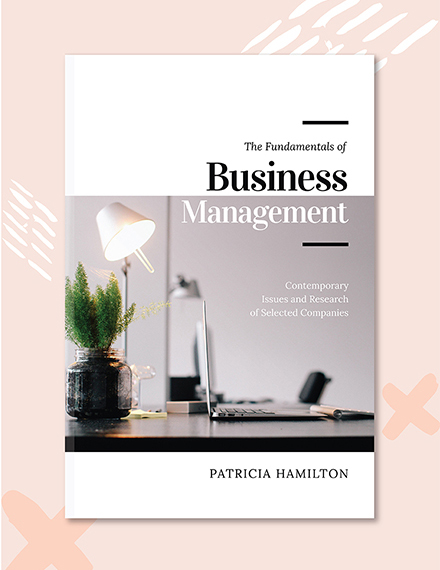 business management book cover template