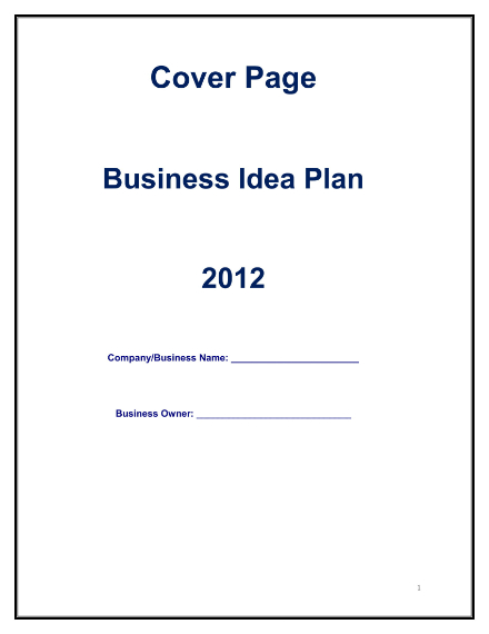 business plan for startup business