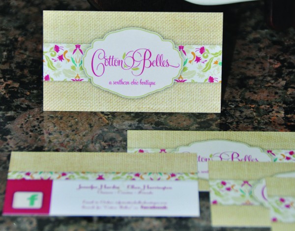 chic boutique business card