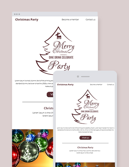 Christmas Part Email Newsletter Template