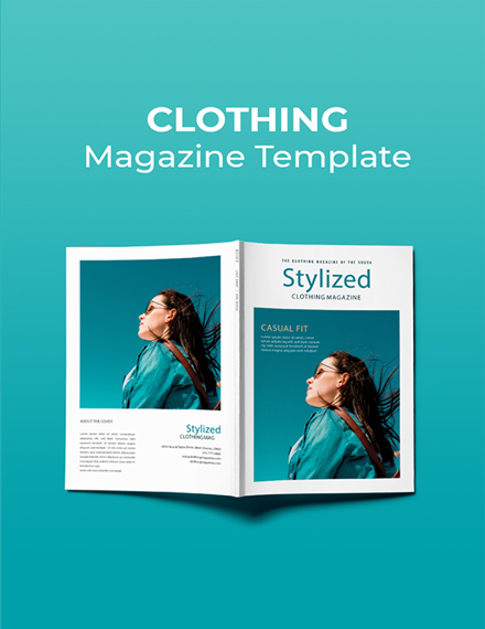 clothing magazine template