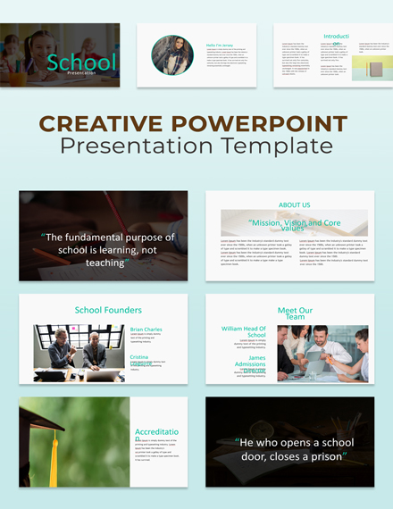 creative powerpoint presentation template