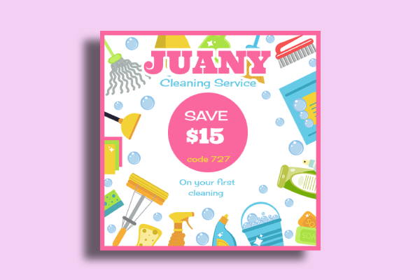 discount cleaning service flyer