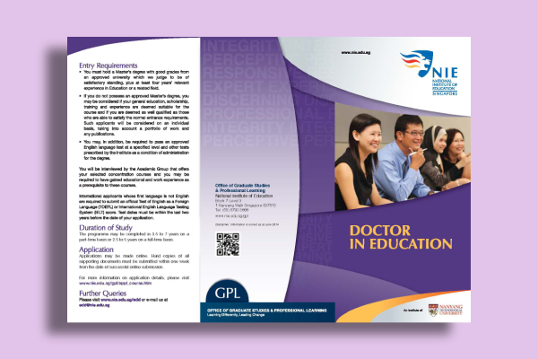 Doctor in Education Flyer