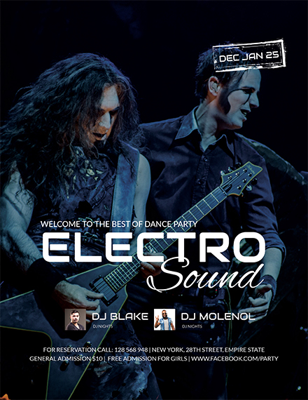 Electro Concert Party Flyer