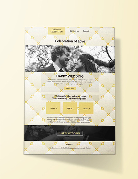 Email Wedding Invitation Template