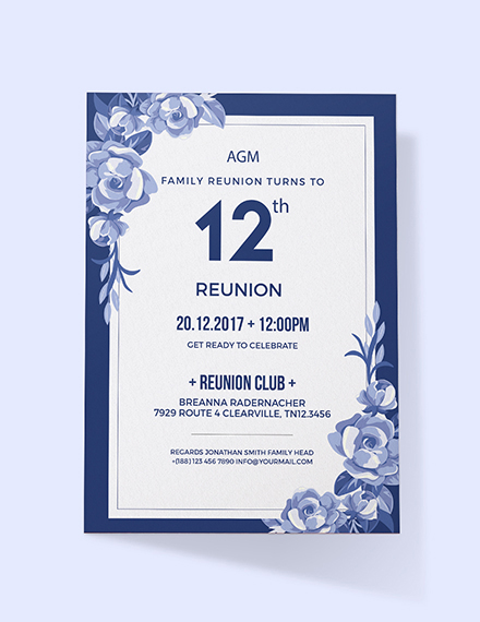 family reunion invitation template