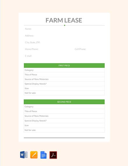 Farm Lease Contract