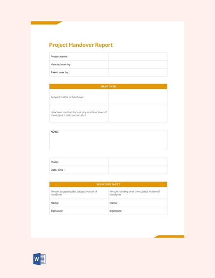 final project handover report