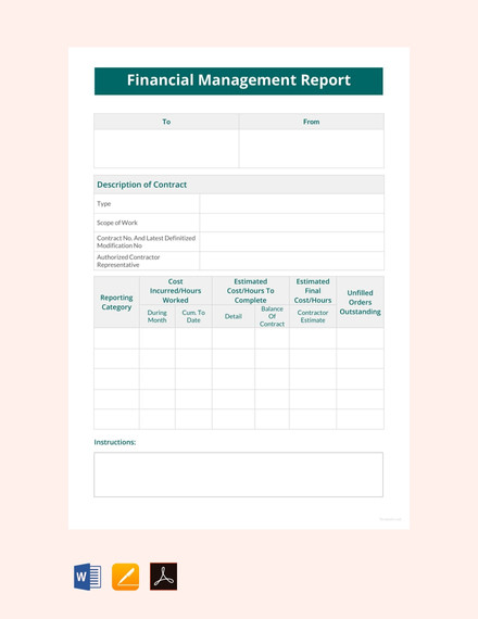 financial management report template1
