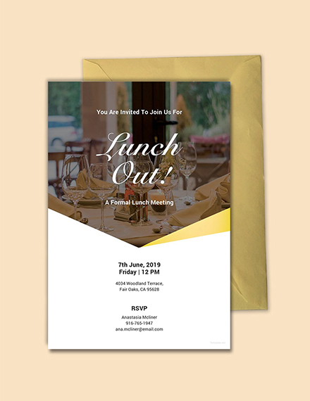 formal lunch invitation