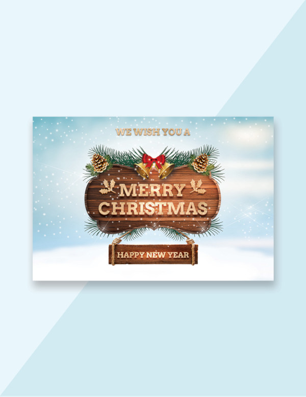 free christmas greeting card template