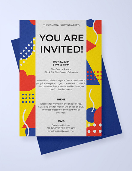 professional invitation email template