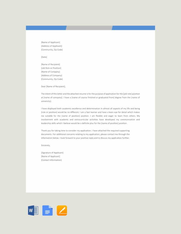 Application Letter Examples - 70+ Samples In Editable Pdf | Google Docs |  Pages | Word | Examples