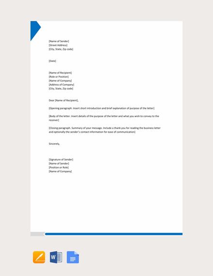 Formal Letter Template Microsoft Word from images.examples.com