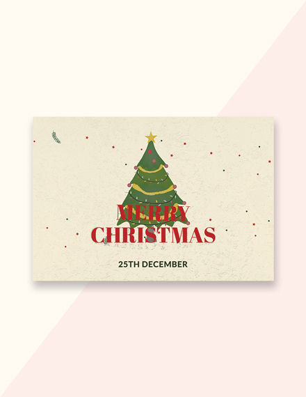 free merry christmas card template