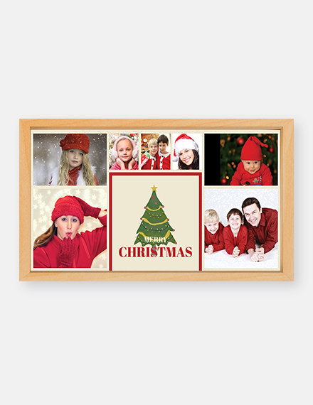 free photography christmas photo card template