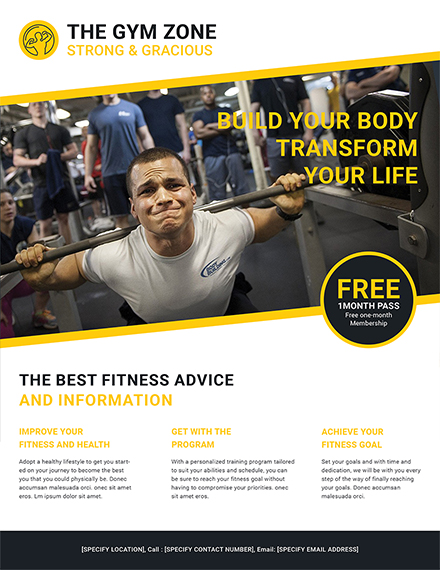 Gym Flyer Template