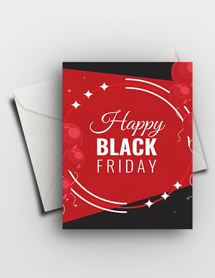 happy black friday greeting card