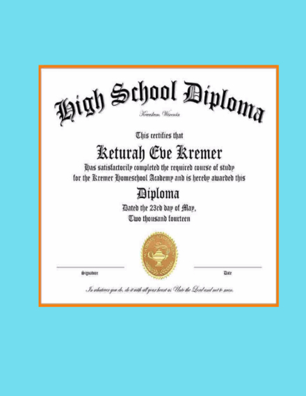 high school diploma