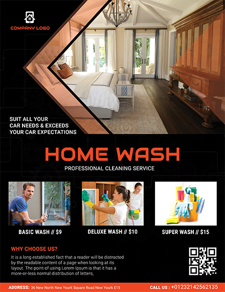 home cleaning service flyer