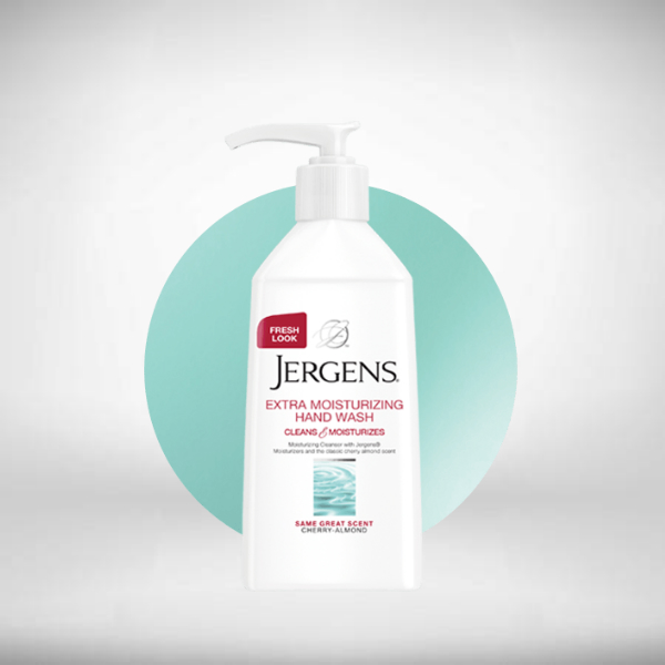 jergens extra moisturizing hand wash product label