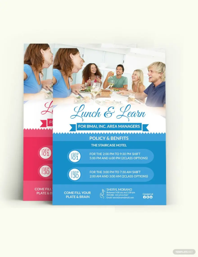 learn and lunch invitation template