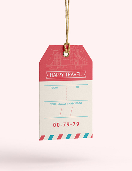 Luggage Label Template