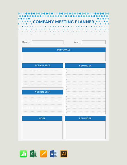 meeting planner template