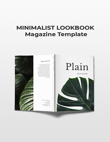 minimalist lookbook magazine