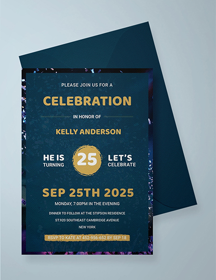 Modern Birthday Invitation