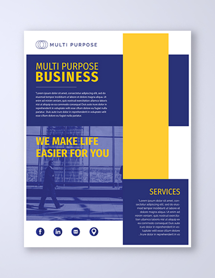 multi purpose business flyer template